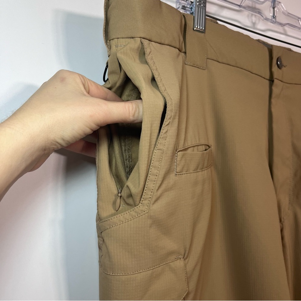 Galls Tactical Cargo Pants Men's Size 44x34 Khaki Lightweight Elastic Waist Band - Picture 4 of 16
